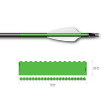 Load image into Gallery viewer, Arrow wrap 6.0mm max Solid Fluor
