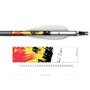 Arrow wrap 8.0mm Max (Grunge flag print)